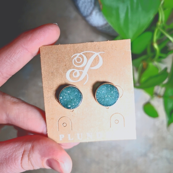 ☀️🌻2 for $20 | 🆕Druzy Stud Earrings | Plunder Briella Earrings - Picture 3 of 4
